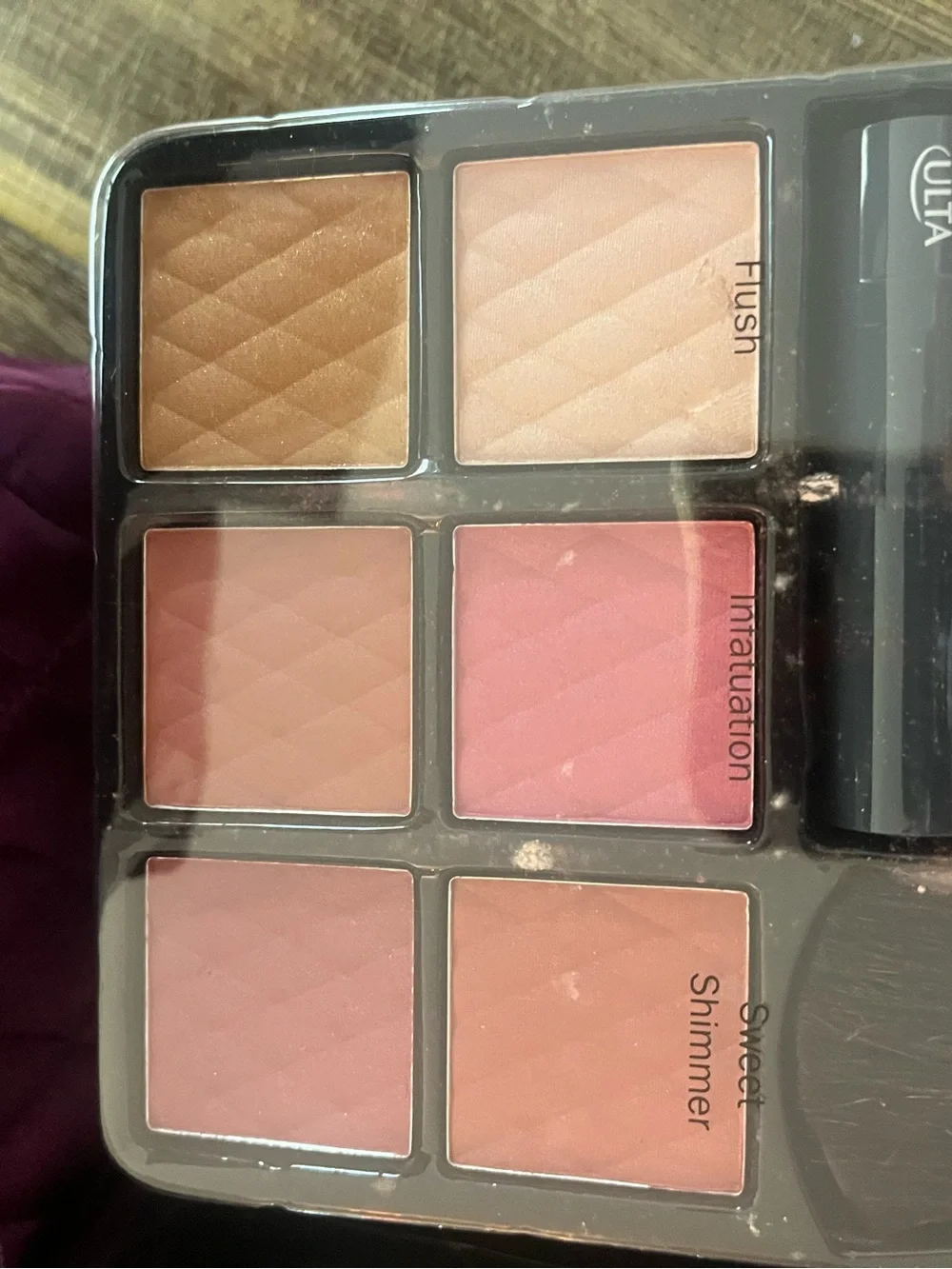 Ulta Beauty Quilted Cosmetic Case in Purple